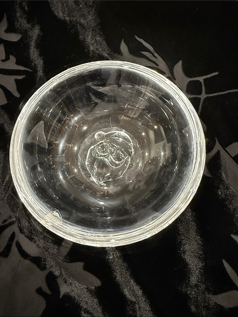 Orrefors Sweetie Santa Crystal Bowl